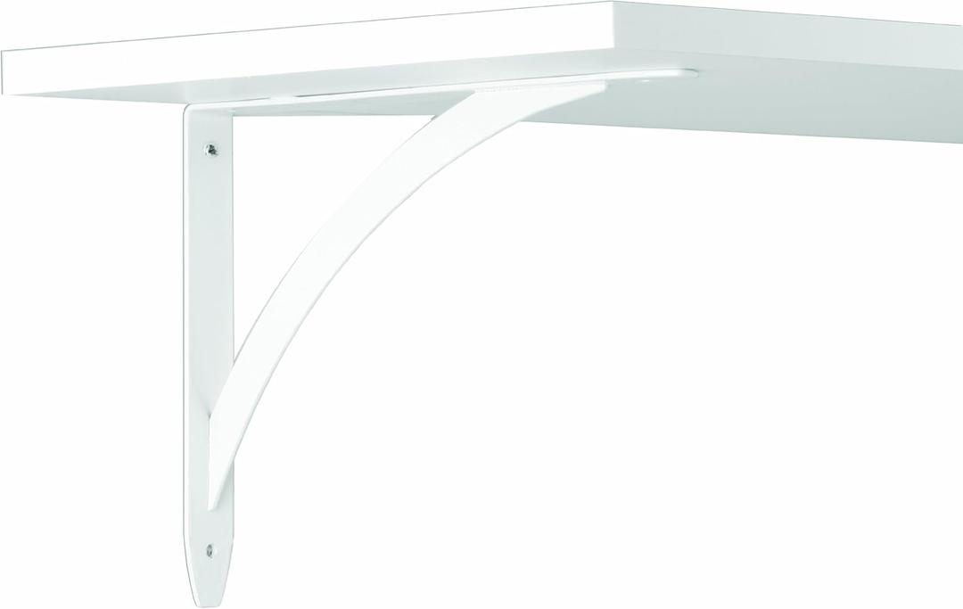 John Sterling Elegante Style Decorative Shelf Bracket, 10-inch, Warm White, RP-0053-10WT