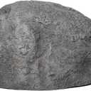 Gardenised QI004479 Outdoor Natural Artificial Round Rock Decor for Gardens, Lawns, and Landscapes - 1 Each