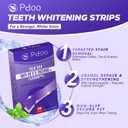Purple Teeth Whitening Strips 28 Count - 14 Days Treatment Whitener Strips with Non Slip & Enamel Safe & Non Sensitive, Teeth Whitening Kit for Coffee, Wine Stains Removal Fastly (28 Strips - Purple)