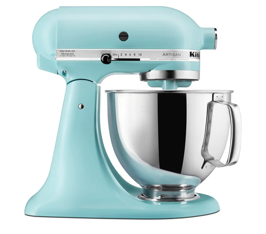 KitchenAid Artisan Series 5 Quart Tilt Head Stand Mixer with Pouring Shield KSM150PS, Mineral Water