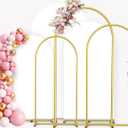 Metal Arch Backdrop Stand and Cover Set of 3(7.2FT,6.6FT,6FT)
