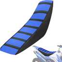 JFG RACING Dirt Bike Seat Cover,Universal Soft Rubber Cushion Covers for E Dirt Pit Bike Ebike Motocross Motorcycle Enduro YZ PW TTR 50 80 125 230 250 250 450-Blue