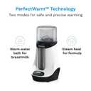 Baby Brezza Smart Baby Bottle Warmer, Breastmilk Warmer + Defroster Free App - Different Temperatures for Breastmilk + Formula - Universal Fit for All Bottles + Milk Bags - Calentador de Biberones
