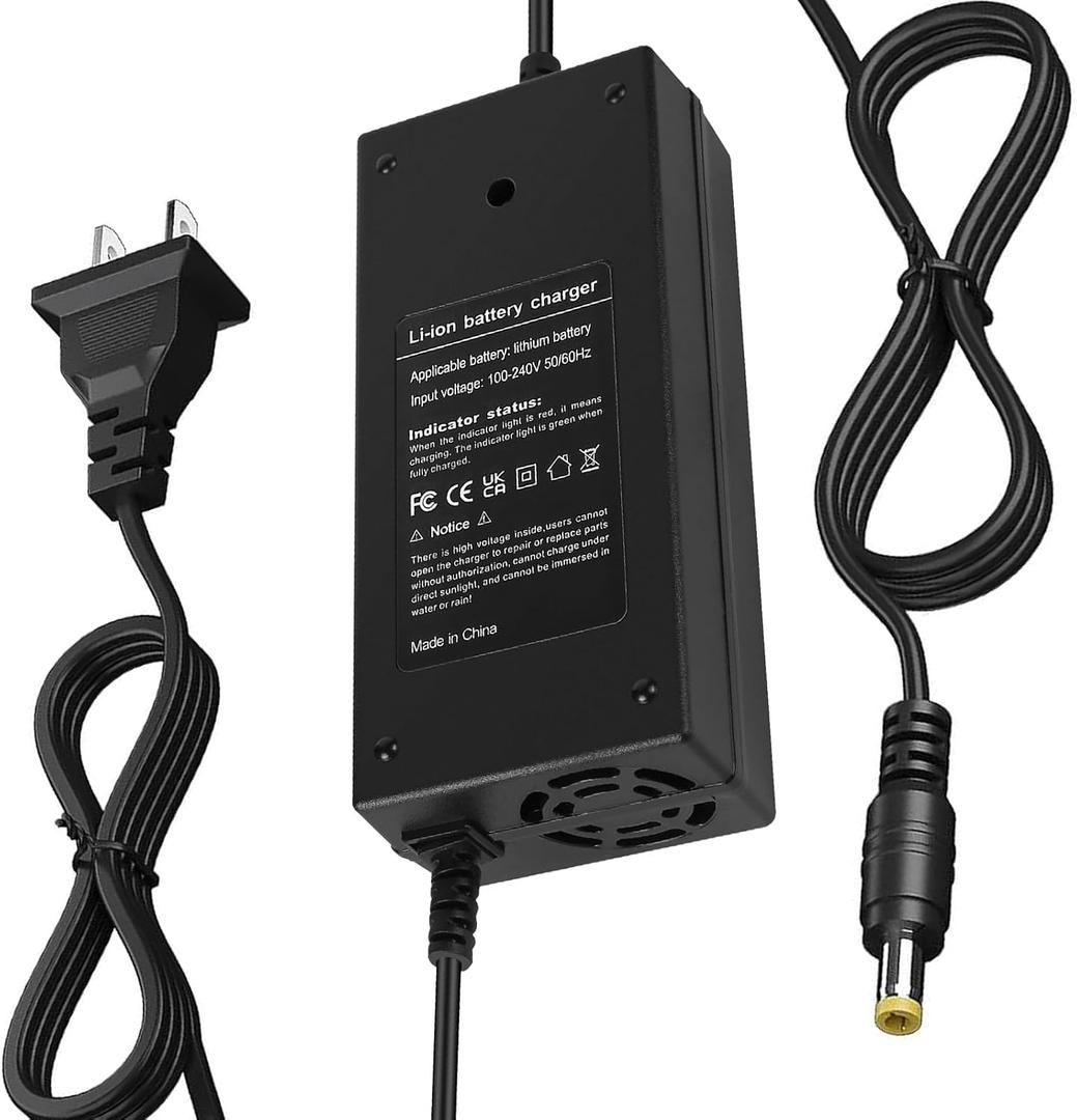 54.6V 3A Charger 5.5 * 2.1mm Plug for Rad Power, Himiway Cruiser, Lectric XP, Aventon Pace 500/ Level, Jasion eb7, Hiboy Titan/Titan Pro, Ecotric Seagull, VIVI/Ancheer, Boosted B0ard Li-ion Battery