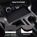 Center Console Compartment Cover for Ford F150 2021-2025 & Lightning XLT 2022-2024, Front Interior Storage Cubby Lid Hidden Secret Pocket Panel with USB Hole (For Open Pocket in Front of Shifter)