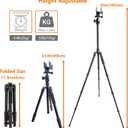 Adjustable Hunting Shooting Stick Tripod Rifle & Pistol Shooting Rest Stand for Gun,Rifles and Crossbows, Tripods with V Yoke & Shooting Saddle Clamp for Hunting Sticks