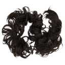 CAISHA Hairpiece Hair Wrap Heat-resistant Synthetic Fibres Curly Messy Updo Dark Brown HW7