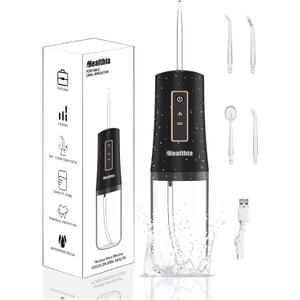 iHealthia-Water-Flosser-Teeth-Oral-Irrigator,Rechargeable-Waterproof,Portable Cordless,Water flossers, 3 Modes 4 Nozzles, for Home&Travel