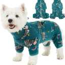 ROZKITCH Dog Pjs for Small Dogs, Soft Fleece Pet Pajamas, Warm Windproof Cold Weather Jacket Vest with Reflective Zipper Drawstrings, Jumpsuit Apparel Outfit Clothes for Medium Zebra S (S(Back Length:16"))