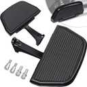 PBYMT Motorcycle Passenger Footboard Floorboard with Mount Bracket Kit Fit for Harley Touring Road King Street Glide Road Glide Electra Glide Ultra Classic 1993-Later Black