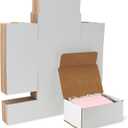 Amazon Basics Cardboard Shipping Mailer Boxes, 9" x 6" x 4", White, 25-Pack