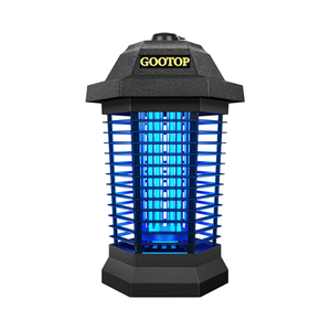 GOOTOP Bug Zapper Outdoor, Mosquito Zapper, Electric Fly Zapper, Mosquito Killer, Fly Traps, 3 Prong Plug, Flying Insects Zapper Indoor Outdoor 90-130V, 4200V, ABS Plastic Outer (Black)