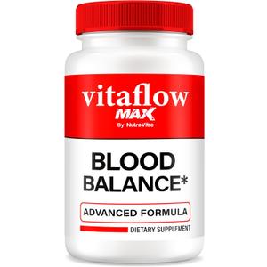 Vitaflow Max Blood Balance Support Official Vita Flow Joint Support, Premium Blend for Blood Pressure & Overall Health Supplement, VitaFlow Max Blood Pressure (60 Capsules)