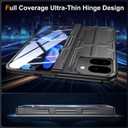Kaiiecal for Pixel-9-Pro Fold Case Stand: Slim Hinge Case with Screen Protector - Support Wireless Charging - Full Body Soft Protective Phone Cover for Google Pixel 9Pro fold Black