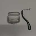 RFUNGUANGO AirPods Pro 3 Case Clear, Soft TPU Transparent with Cleaning Kit & Keychain, Compatible with Magsafe, Compatible Apple AirPods Pro 3rd (2025) Generation Protective Case, Black