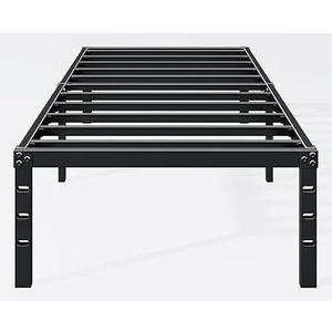Hafenpo 14 Inch Twin Bed Frame, Under Bed Storage, Black