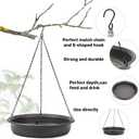 Hanging Bird Bath Hanging Bird-Feeder - CARGEN Garden BirdBath Tray Wildlife Feeder Plate Water Bowl or Water Bowl for Outdoors Garden Patio Decoration