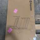 Aquzee Computer Desk with Hutch and Bookshelves, Large Leg Room 47 inch Width Black Desk with Space Saving Storage Shelves for Home Office,Study, Work, Easy Assemble