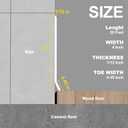 Peel and Stick Baseboard Trim, 4 Inch Rubber Baseboard Vinyl Wall Base, Flexible Baseboard Molding Trim, Adhesive Baseboard Trim Rubber Cove Base(20Ft, White)
