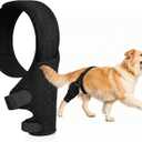 Dog Knee Brace for Hind & Rear Legs,Adjustable Dogs Compression Brace with Joint Instability, Torn ACL, Limping or Osteoarthritis - Reduces Pain and Inflammation,Post Surgery Care Recovery-Black (L)