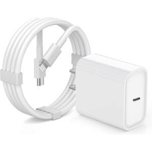 iPhone Charger [Apple MFi Certified] Apple Block USB C Fast Wall Plug with 3FT USB C to Lightning Cable for iPhone 14 Pro Max/ 14/ 14 Plus/ 13 Mini/ 12/ 12 Pro/ 11/ XR/ Xs Max/ AirPods/ iPad Air 3/ Mini 4(White)