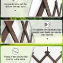 Expandable Wooden Lattice Fence Panel, 1 Pack, 3.2 x 6.1 Ft Large Wood Garden Trellis for Climbing Plants, Outdoor Privacy Fence Wall for Ivy Rose Vine, Patio Yard Balcony Decor
