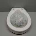 Carex Toilet Seat Riser, Round Raised Toilet Seat Adds 3.5 inches to Toilet Height, for Assistance Bending or Sitting, 300 Pound Weight Capacity Toilet Riser