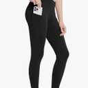 Women's Fleece Lined Leggings Waterproof Hiking Petite Pants Zipper Pockets Winter Thermal Warm Cold Weather Size S