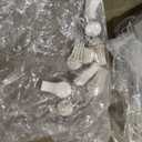 SNSLXH 8 Pack Stackable Closet Storage Bins, Multifunctional & Foldable Closet Organizers and Storage for Bathroom Kitchen Laundry Room Drawer Shelf Storage, Space-Saving Wardrobe Organizer, White