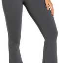 Sunzel Flare Leggings, Crossover Yoga Pants with Tummy Control, High-Waisted and Wide Leg, Size: Medium, Fit Type: 28in Inseam