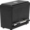 Mind Reader Straw Dispenser, Pencil Dispenser, Classroom Must Have, Restaurant Supply, Plastic, 9.25"L x 4.5"W x 7.5"H, Black