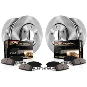 Power Stop KOE8178 Autospecialty Front and Rear Replacement Brake Kit-OE Brake Rotors & Ceramic Brake Pads For Ford F-53 Motorhome Chassis 2008-2019 [Model Specific]