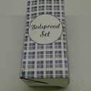 Jessy Home Bedspread Set Queen Size Quilt Set Bedding Lightweight Bedspread Plaid Patchwork Bedding Reversible Quilt Stripe Line Style Mens Quilts Coverlet Soft Breathable Bedspread Queen Bed