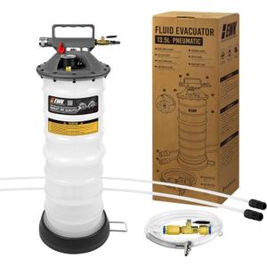 EWK 13.5L Heavy Duty Pneumatic Oil Extractor/Dispenser Pump for Automotive Fluids Vacuum Evacuation