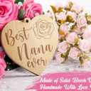 Christmas Gifts Gift for Grandma Nana Gifts for Christmas from Grandkids Granddaughter Grandson Grandma Picture Frame Rotating Grandkids Picture Frame for 4x6 Photo Gigi Gift for Grandmother Nana (A3.Brown-Nana)