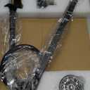 Led Desk Lamp for Office Home - Eye Caring Architect lamp with Clamp,Dual Screen Computer Monitor Work Smart Light: 24W 5 Color Flexible Adjustable Lighting Table Lamp for Study Drafting (Black)