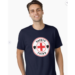 Safety Third T-Shirt , 4XL  Dark Blue