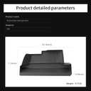 LUCKEASY Glove Organizer for Tesla Model Y Juniper 2025 2026 Glove Box Storage Box Tray Organizer Accessories TPE Storage Tray Black