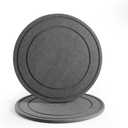 Diatomaceous Earth Plant Saucer for Indoor, 2 Pack 12 inch, Instant Dry Pot Saucer, Plant Drip & Drainage Tray for Indoor, Stone Gray