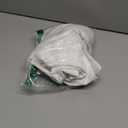 EVALESS Womens High Waisted Button Pleated Wide Leg Pants Beach Vacation Trouses (Medium, White)