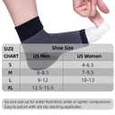 Ankle Compression Sleeve (Cushioned Heel & Firm Support) - Plantar Fasciitis Brace - Open Toe Compression Socks for Swelling, Sprain, Neuropathy, 20-30 mmHg (X-Large, 6 Pairs - Black)