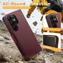 COBEAR for Samsung Galaxy S26 Ultra Case Wallet, Pu Leather Flip Phone Case with Wrist Strap, Zipper Pocket, Kickstand, Women Men Phone Wallet Case with Card Holder for Samsumg S26 Ultra,Wine Red