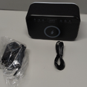 Alarm Clock Speaker Wireless Charger, Digital Alarm Clocks Bedrooms Bluetooth, Alarm Clock Dimmable Light Bedrooms Dual Alarm Snooze Dimmer 12 24H RGB Night Light Bluetooth USB AUX, Black