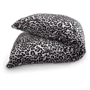 Super Soft Body Pillow, Snow Leopard/Grey Cheetah