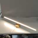 Mantolite Picture Lights for Wall, 32'' Modern Bathroom Lighting Fixtures Over Mirror, hardwired or Plug-In 18W 3000K LED Vanity Light, Dimmable Vanity Lights for Bathroom, and Wall Lights for Bedroom (Yellow 80cm Dimmable)