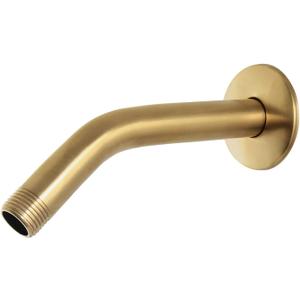 Kingston Brass K208M7 8-Inch Shower Arm with Round Flange in Brushed Brass