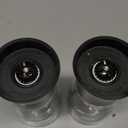 Salt and Pepper Grinder Set of 2, Premium Stainless Steel Spice Mill with Adjustable Coarseness, Ceramic Blades, Refillable Glass Body with 60Z capacity