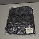 LYANER Women's Flounce Long Sleeve Square Neck Ruffle Layer Shirred Mini Short Romper Jumpsuit Black X-Large (Black)