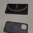 TORRAS Magnetic UPRO Ostand Designed for iPhone 12 Case & iPhone 12 Pro Case (Compatible with Magsafe) with Stand (Military Grade Drop Protection) Shockproof Translucent Back Slim 12 Phone Case, Blue