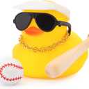 Wonuu Rubber Duck Car Ornaments Dashboard Decorations for Cool Car Accessories with Baseball
